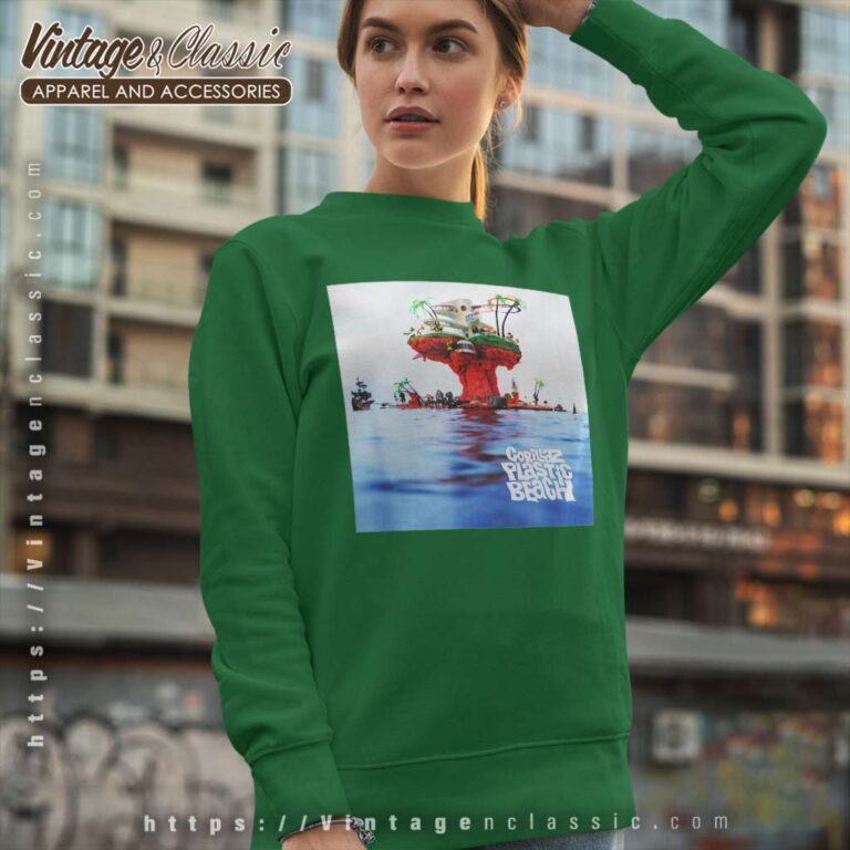 Gorillaz Plastic Beach Lp Cover Sweatshirt Gorillaz Plastic Beach Lp Cover Sweatshirt