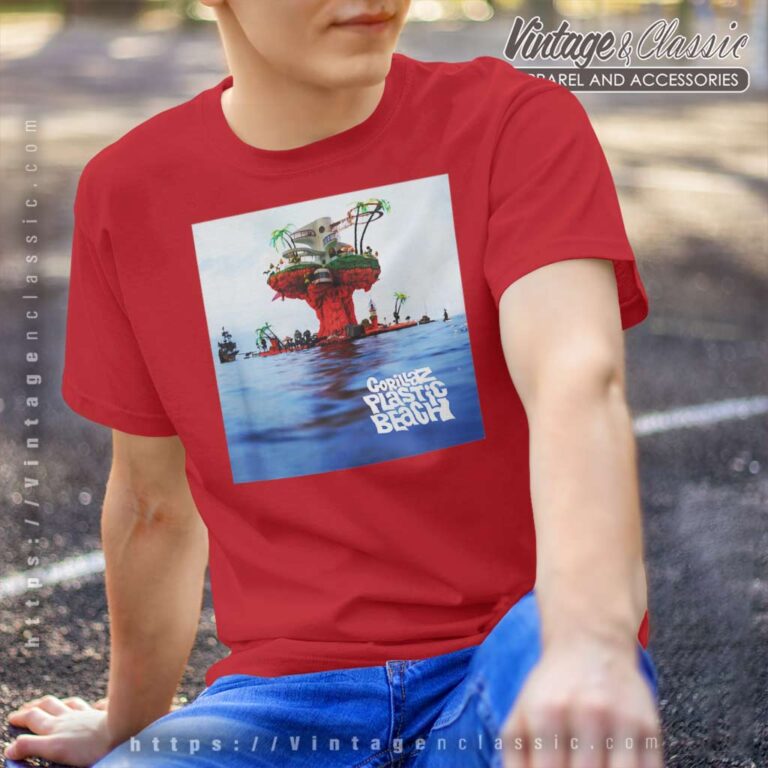 Gorillaz Plastic Beach Lp Cover T Shirt Gorillaz Plastic Beach Lp Cover T Shirt