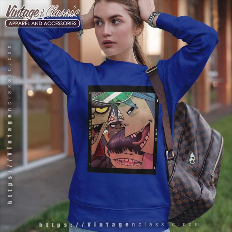 Gorillaz Polaroid Slide Sweatshirt Gorillaz Polaroid Slide Sweatshirt