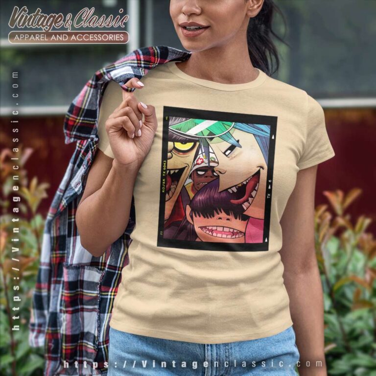 Gorillaz Polaroid Slide Women TShirt Gorillaz Polaroid Slide Women TShirt