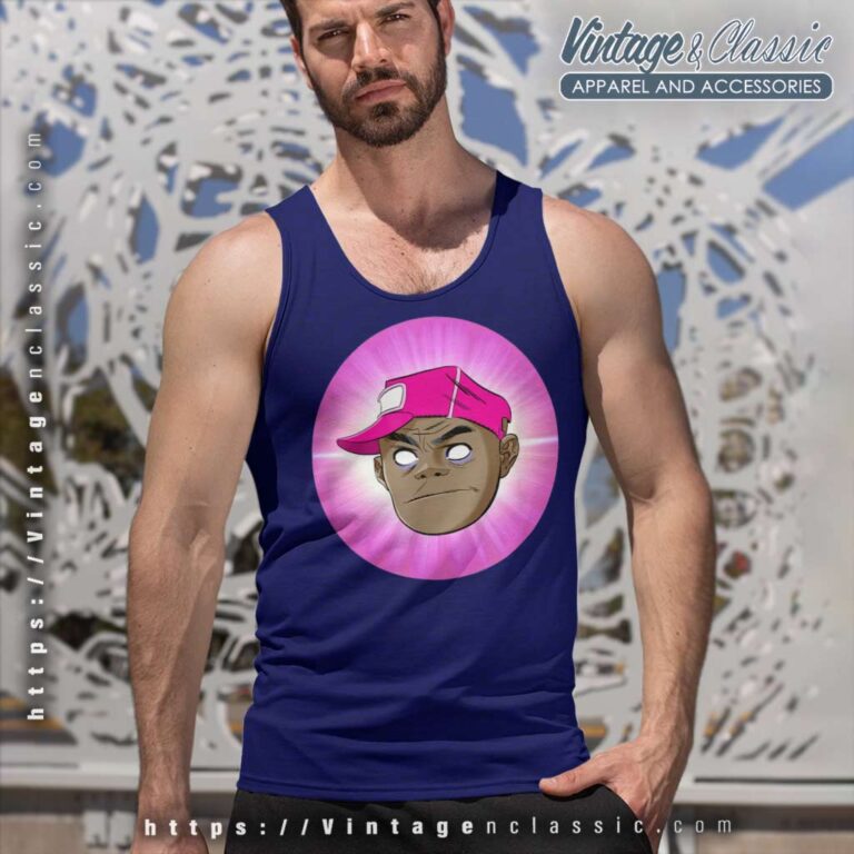 Gorillaz Russell Album Tank Top Racerback Gorillaz Russell Album Tank Top Racerback