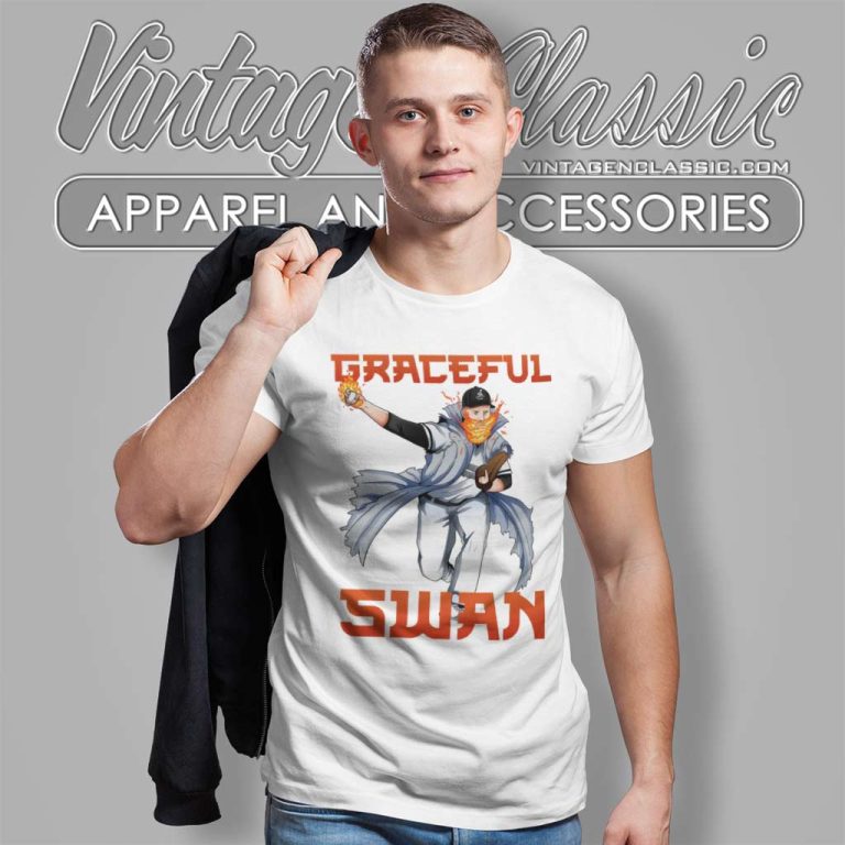 Graceful Swan Takashi Inspired Baseball T Shirt Graceful Swan Takashi Inspired Baseball T Shirt