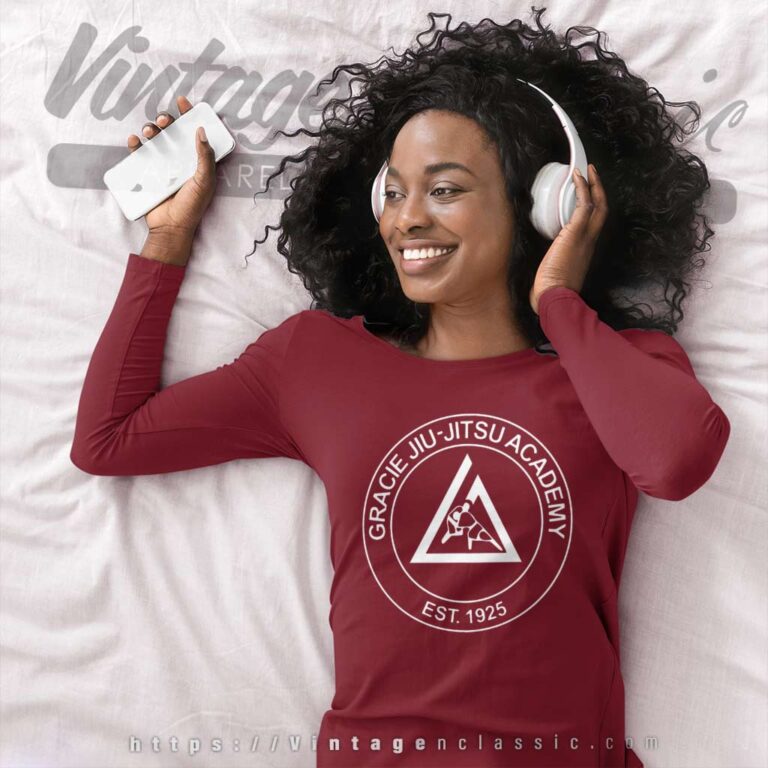 Gracie Jiu Jitsu Academy Est 1925 Long Sleeve Tee Gracie Jiu Jitsu Academy Est 1925 Long Sleeve Tee