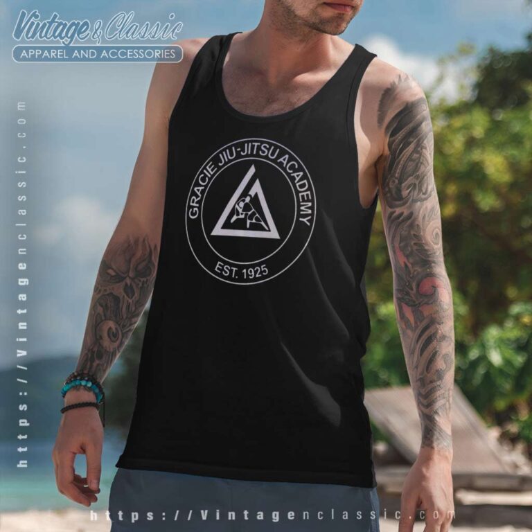 Gracie Jiu Jitsu Academy Est 1925 Tank Top Racerback Gracie Jiu Jitsu Academy Est 1925 Tank Top Racerback