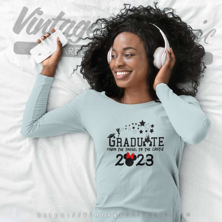 Graduate From The Tassel To The Castle Disney Graduate Long Sleeve Tee Graduate From The Tassel To The Castle Disney Graduate Long Sleeve Tee