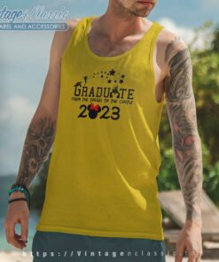 Graduate From The Tassel To The Castle Disney Graduate Tank Top Racerback