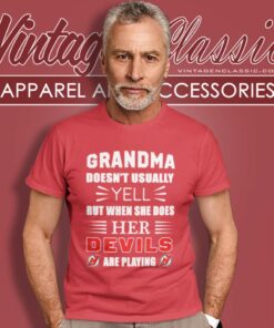 Grandma Doesnt Usually Yell New Jersey Devils T Shirt