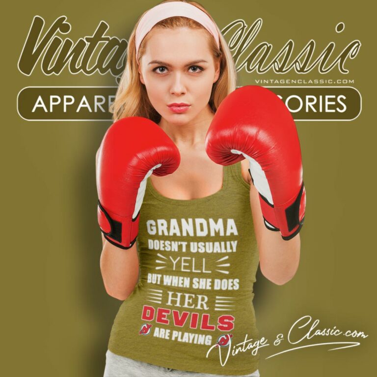 Grandma Doesnt Usually Yell New Jersey Devils Tank Top Racerback Grandma Doesnt Usually Yell New Jersey Devils Tank Top Racerback