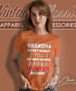 Grandma Doesnt Usually Yell New Jersey Devils Women T Shirt