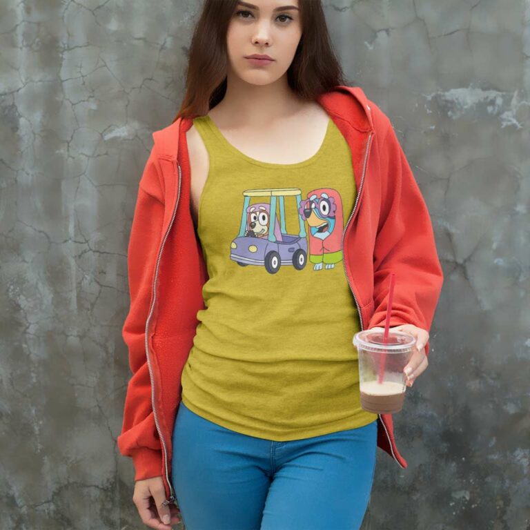 Granny Rita And Janet Bluey Tank Top Racerback Granny Rita And Janet Bluey Tank Top Racerback