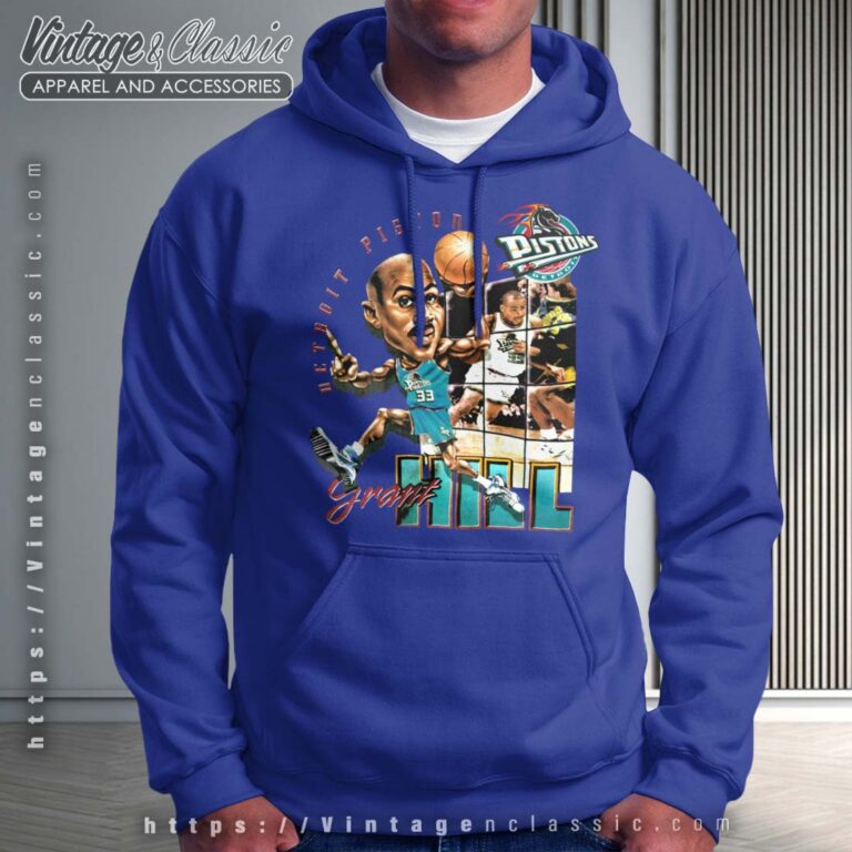 Grant Hill Detroit Pistons Nba Basketball Royal Hoodie Grant Hill Detroit Pistons Nba Basketball Royal Hoodie