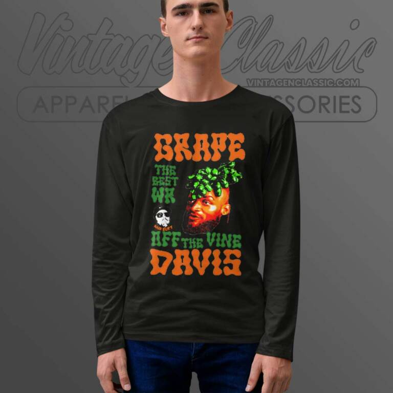 Grape Davis The Best Wr And Burt Off The Vine Long Sleeve Tee Grape Davis The Best Wr And Burt Off The Vine Long Sleeve Tee