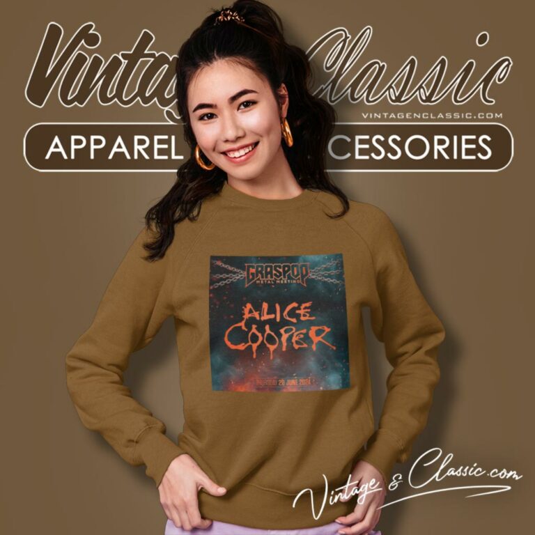 Graspop Metal Meeting Shirt Alice Cooper The Legendary Shock Rocker Sweatshirt Graspop Metal Meeting Shirt Alice Cooper The Legendary Shock Rocker Sweatshirt