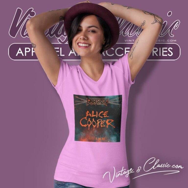 Graspop Metal Meeting Shirt Alice Cooper The Legendary Shock Rocker V Neck TShirt Graspop Metal Meeting Shirt Alice Cooper The Legendary Shock Rocker V Neck TShirt