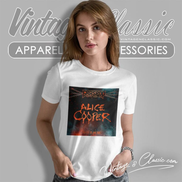 Graspop Metal Meeting Shirt Alice Cooper The Legendary Shock Rocker Women T Shirt Graspop Metal Meeting Shirt Alice Cooper The Legendary Shock Rocker Women T Shirt