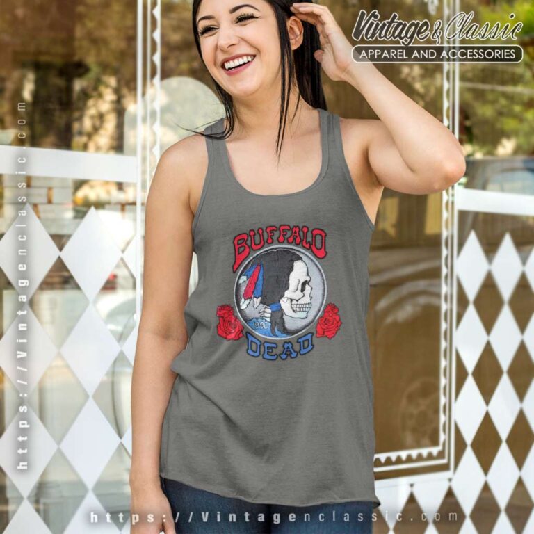 Grateful Dead 1990 Buffalo Tank Top Racerback Grateful Dead 1990 Buffalo Tank Top Racerback