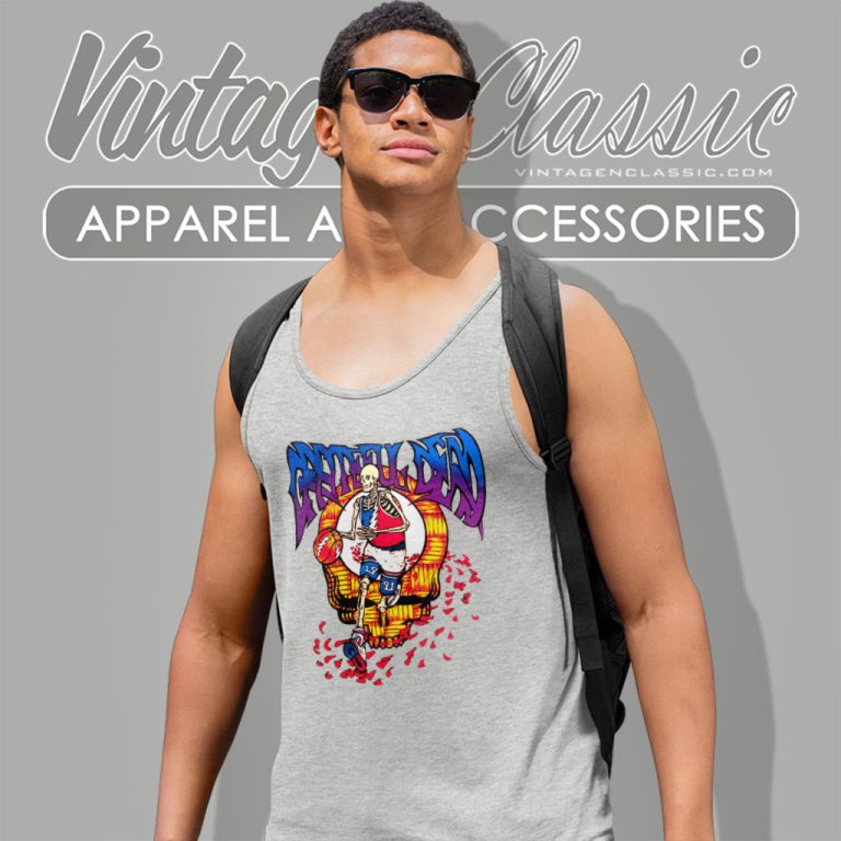 Grateful Dead 1991 Boston Garden Celtics Basketball Tank Top Racerback Grateful Dead 1991 Boston Garden Celtics Basketball Tank Top Racerback