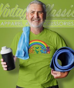 Grateful Dead 5 Dancing Bears V Neck TShirt