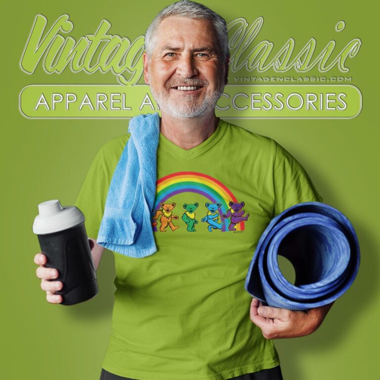 Grateful Dead 5 Dancing Bears V Neck TShirt Grateful Dead 5 Dancing Bears V Neck TShirt