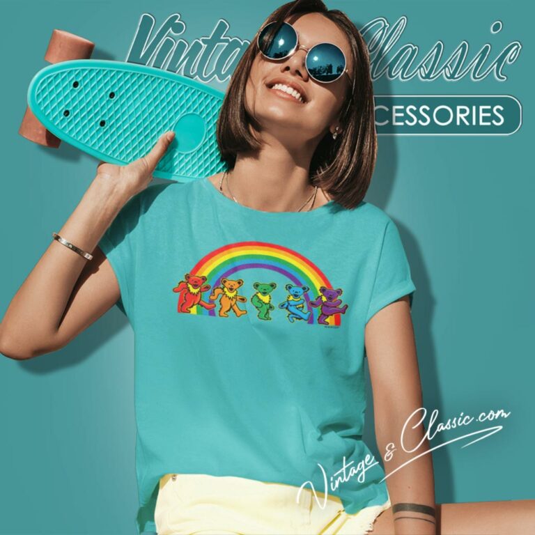 Grateful Dead 5 Dancing Bears Women T Shirt Grateful Dead 5 Dancing Bears Women T Shirt