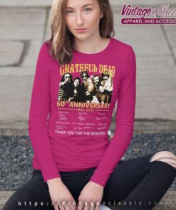 Grateful Dead 60 Years Shirt 1965 2025 Thank You For The Memories Long Sleeve Tee