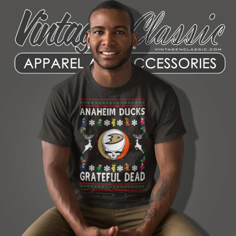 Grateful Dead Anaheim Ducks Ugly Christmas T Shirt Grateful Dead Anaheim Ducks Ugly Christmas T Shirt