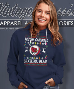 Grateful Dead Arizona Cardinals Ugly Christmas Hoodie