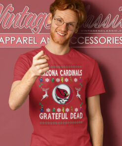 Grateful Dead Arizona Cardinals Ugly Christmas T Shirt