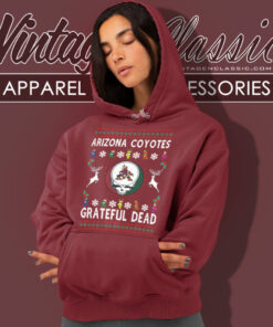 Grateful Dead Arizona Coyotes Ugly Christmas Hoodie