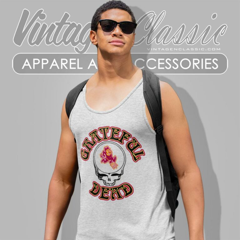 Grateful Dead Arizona State University Sun Devil Tank Top Racerback Grateful Dead Arizona State University Sun Devil Tank Top Racerback