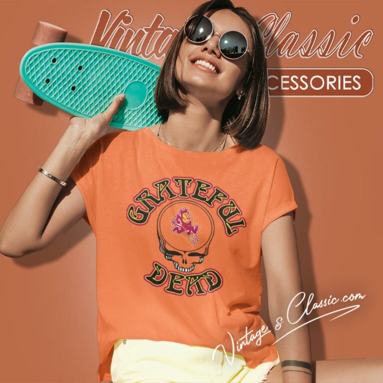 Grateful Dead Arizona State University Sun Devil Women T Shirt Grateful Dead Arizona State University Sun Devil Women T Shirt