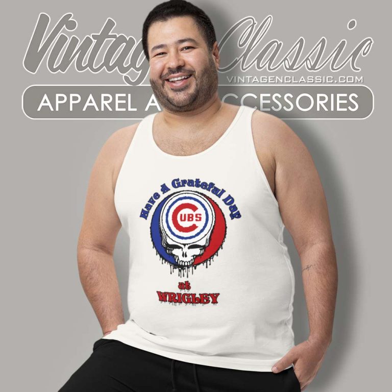 Grateful Dead At Wrigley Chicago Cubs Tank Top Racerback Grateful Dead At Wrigley Chicago Cubs Tank Top Racerback