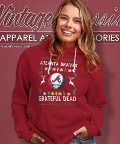Grateful Dead Atlanta Braves Ugly Christmas Hoodie