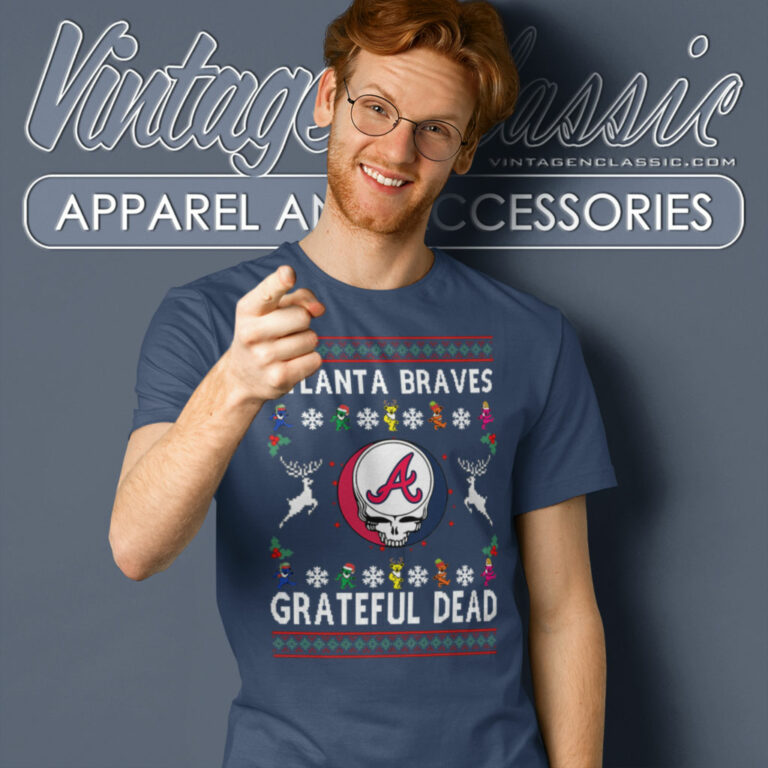 Grateful Dead Atlanta Braves Ugly Christmas T Shirt Grateful Dead Atlanta Braves Ugly Christmas T Shirt