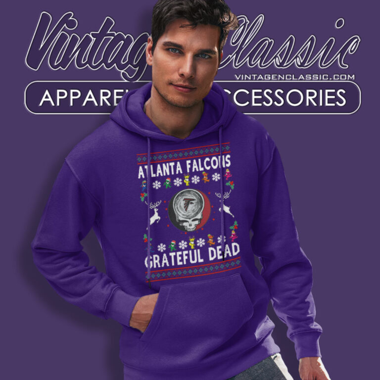 Grateful Dead Atlanta Falcons Ugly Christmas Hoodie Grateful Dead Atlanta Falcons Ugly Christmas Hoodie