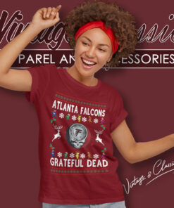 Grateful Dead Atlanta Falcons Ugly Christmas Shirt 4 Grateful Dead Atlanta Falcons Ugly Christmas Women T Shirt