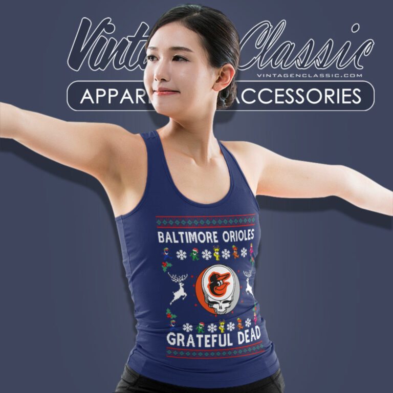 Grateful Dead Baltimore Orioles Ugly Christmas Tank Top Racerback Grateful Dead Baltimore Orioles Ugly Christmas Tank Top Racerback
