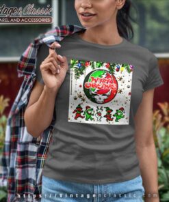 Grateful Dead Bear Christmas Women TShirt