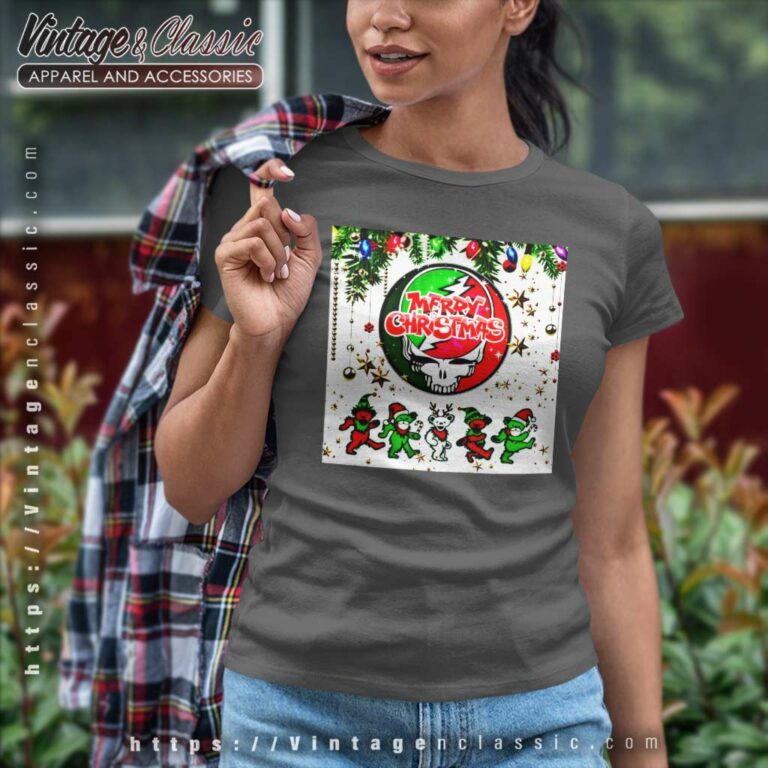 Grateful Dead Bear Christmas Women TShirt Grateful Dead Bear Christmas Women TShirt