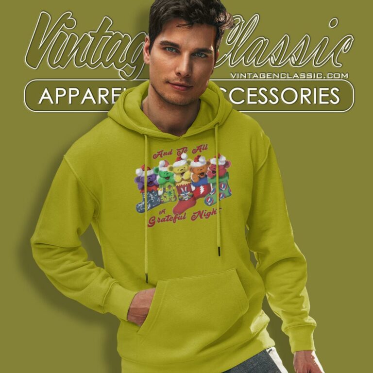 Grateful Dead Bear In Sock Hoodie Grateful Dead Bear In Sock Hoodie