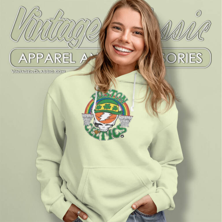Grateful Dead Boston Celtics Skull Nba Hoodie Grateful Dead Boston Celtics Skull Nba Hoodie