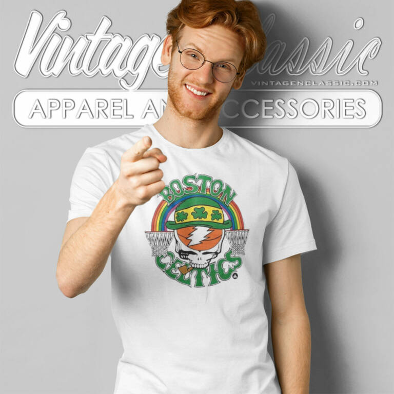 Grateful Dead Boston Celtics Skull Nba T Shirt Grateful Dead Boston Celtics Skull Nba T Shirt