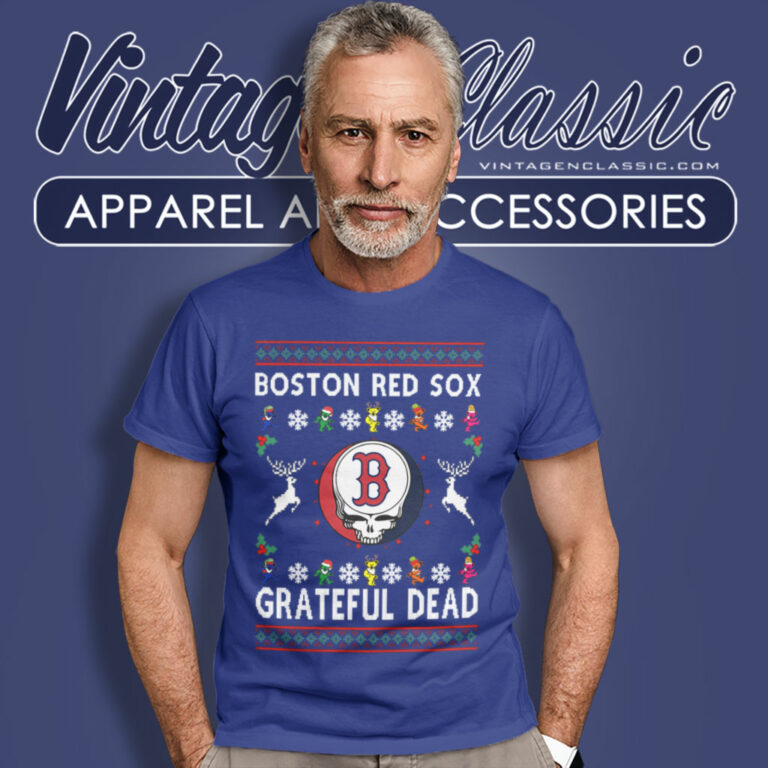 Grateful Dead Boston Red Sox Ugly Christmas T Shirt Grateful Dead Boston Red Sox Ugly Christmas T Shirt