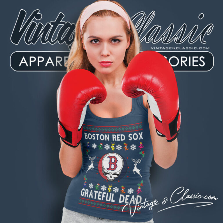Grateful Dead Boston Red Sox Ugly Christmas Tank Top Racerback Grateful Dead Boston Red Sox Ugly Christmas Tank Top Racerback