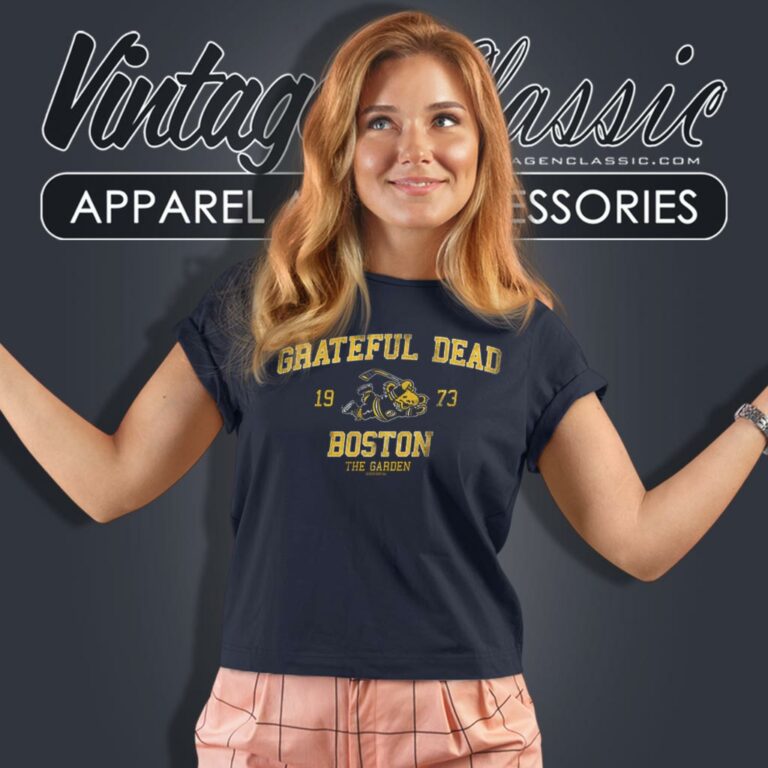 Grateful Dead Bruins Bobby O Bear Boston Garden 1973 Women T Shirt Grateful Dead Bruins Bobby O Bear Boston Garden 1973 Women T Shirt