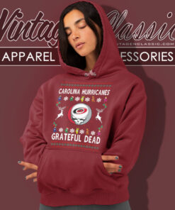 Grateful Dead Carolina Hurricanes Ugly Christmas Hoodie