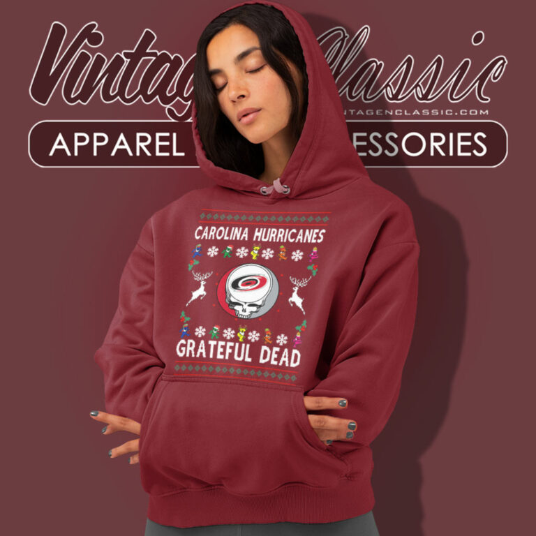 Grateful Dead Carolina Hurricanes Ugly Christmas Hoodie Grateful Dead Carolina Hurricanes Ugly Christmas Hoodie