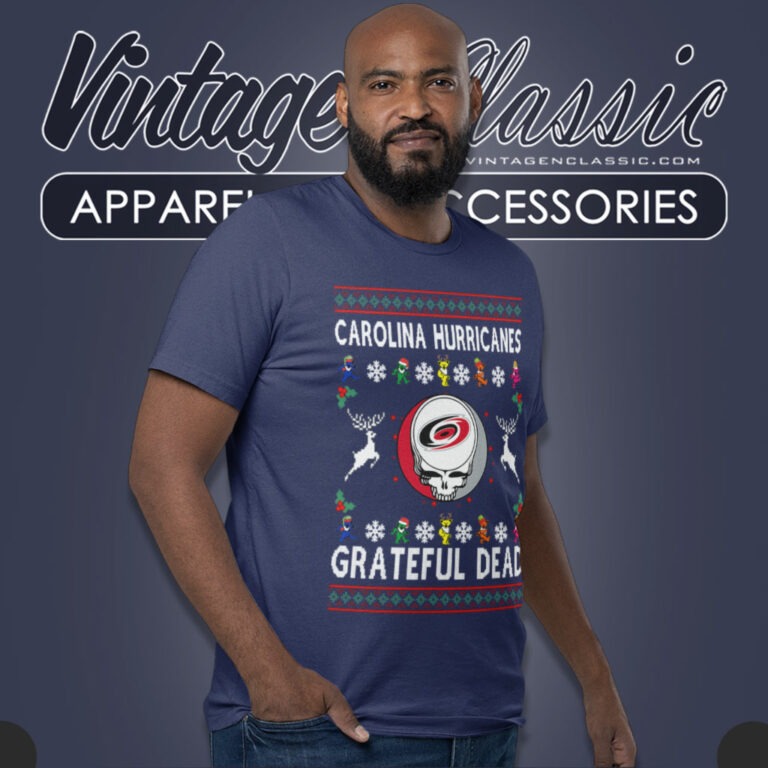 Grateful Dead Carolina Hurricanes Ugly Christmas T Shirt Grateful Dead Carolina Hurricanes Ugly Christmas T Shirt