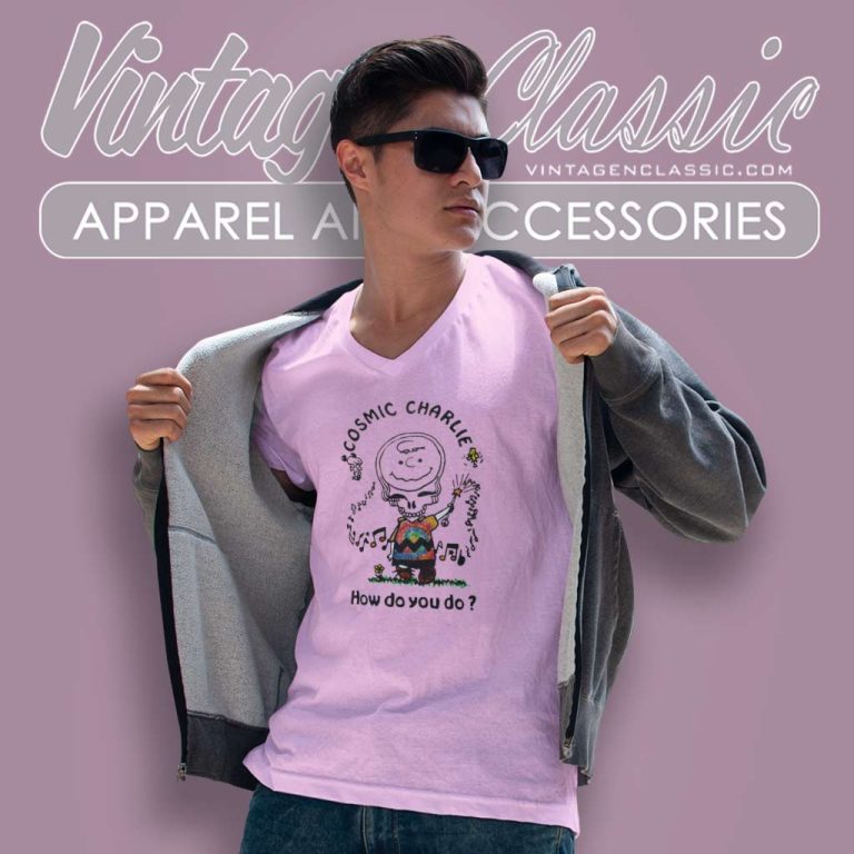 Grateful Dead Charlie Brown V Neck TShirt Grateful Dead Charlie Brown V Neck TShirt