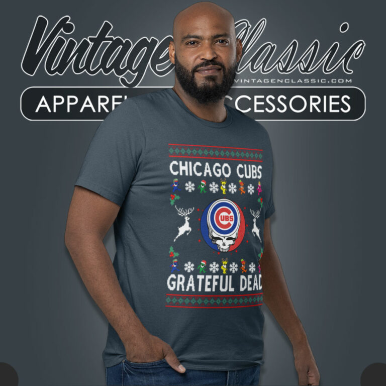 Grateful Dead Chicago Cubs Ugly Christmas T Shirt Grateful Dead Chicago Cubs Ugly Christmas T Shirt